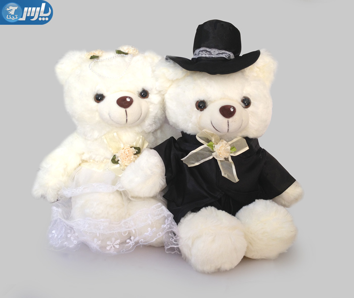 عروسک خرس عروس و داماد